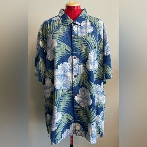 Tommy Bahama - all silk floral print button up shirt Size 3XL